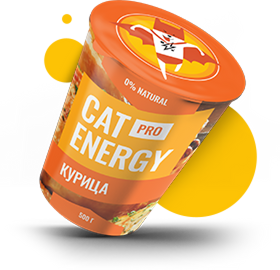 Упаковка корма Cat Energy Pro (курица)